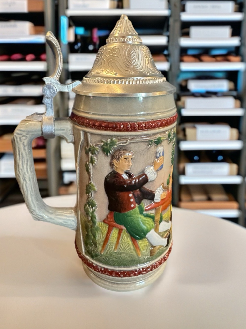 Vintage West German Gerz Beer Stein with Pewter Lid – Authentic Collectible
